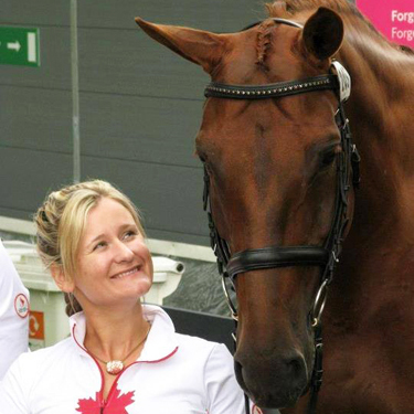 Lauren Barwick with Paris at Olympics